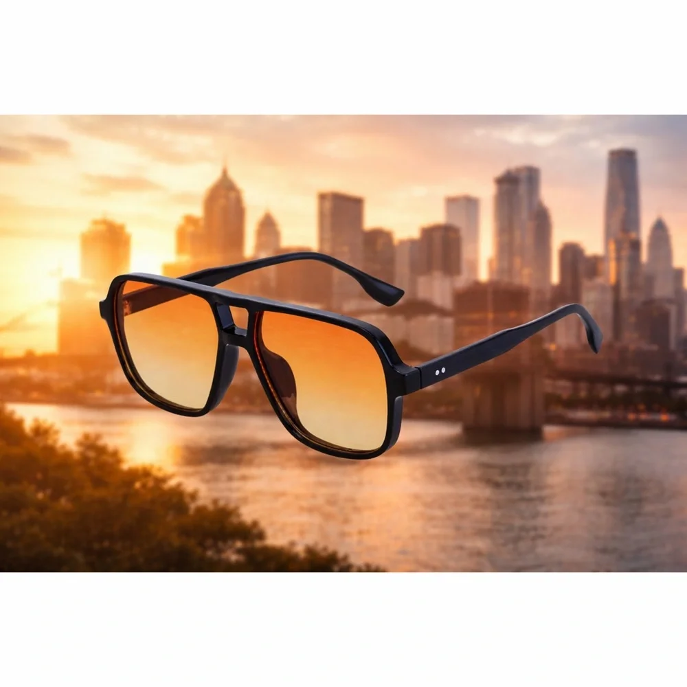 Super Cool Retro Large Frame Sunglasses